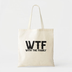 Tote Bag WTF Avec Famille Drôle Vacances D'Été Correspondan