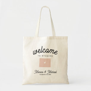 Tote Bag WYOMING destination Mariage N'IMPORTE QUELLE COULE