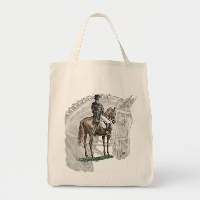 Tote Bag X-Halt Salute Dressage Horse (Devant)