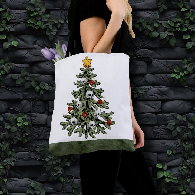 Tote Bag XMAS déplaisant | Un Arbre De Noël Très Gothique (Créateur téléchargé)