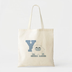 Tote Bag Y est pour Yéti Monstre de Yéti de dessin animé mi