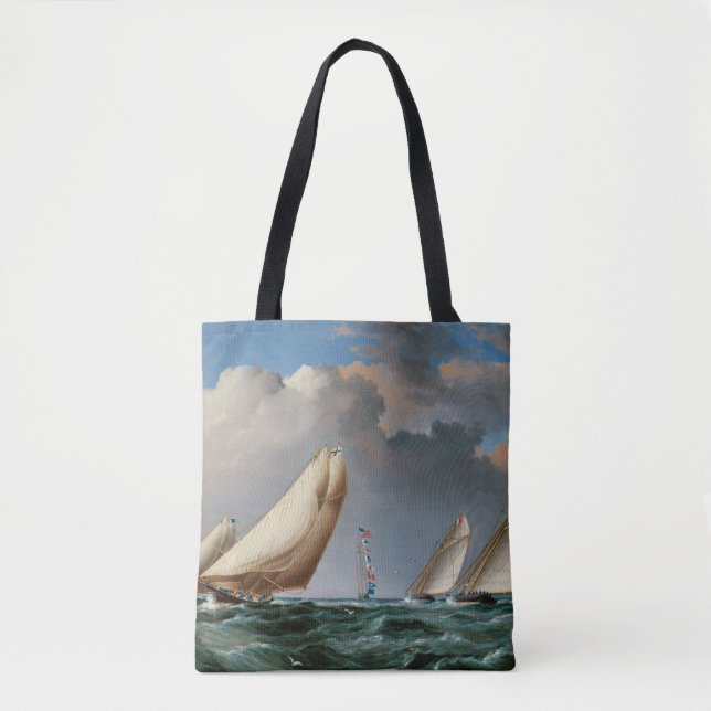Tote Bag Yachts Arrondissant La Marque (Devant)
