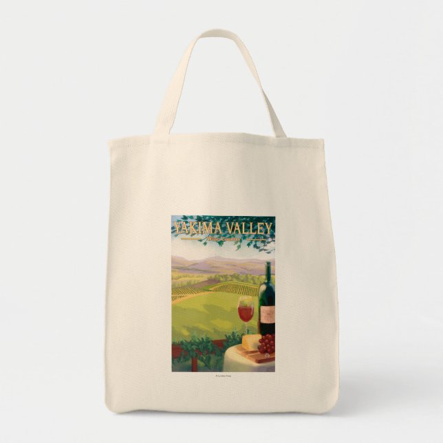 Tote Bag Yakima Valley, Washington Wine Country (Devant)