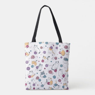 Tote Bag Yarn Kittens