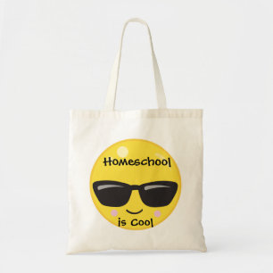 Tote Bag Yellow Emoji Homeschool est Cool