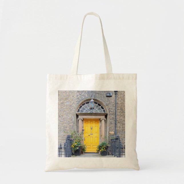 Tote Bag Yellow Georgian Door in Dublin (Devant)
