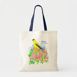 Tote Bag Yellow Goldfinch State Bird of Iowa Grocery