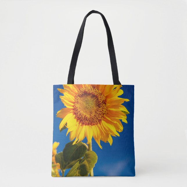 Tote Bag Yellow Hardy Sunflower Art Meilleures photos de to (Devant)
