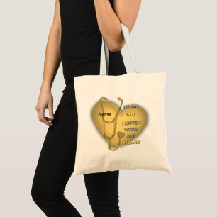 Tote Bag Yellow Heart