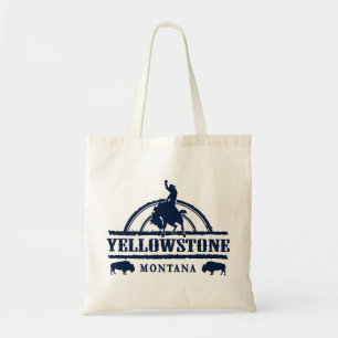 Tote Bag Yellowstone Montana Rodeo Cowboy
