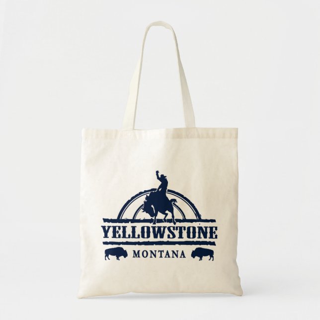 Tote Bag Yellowstone Montana Rodeo Cowboy (Devant)