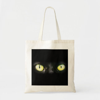 Tote Bag Yeux de chats, taches noires et jaunes