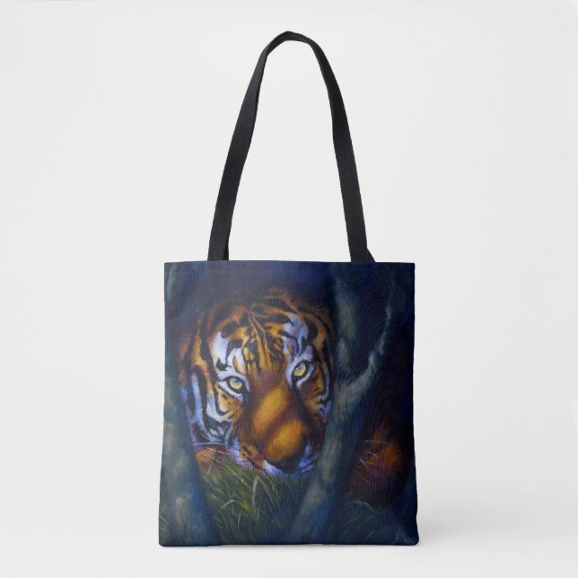 Tote Bag Yeux de tigre (Devant)