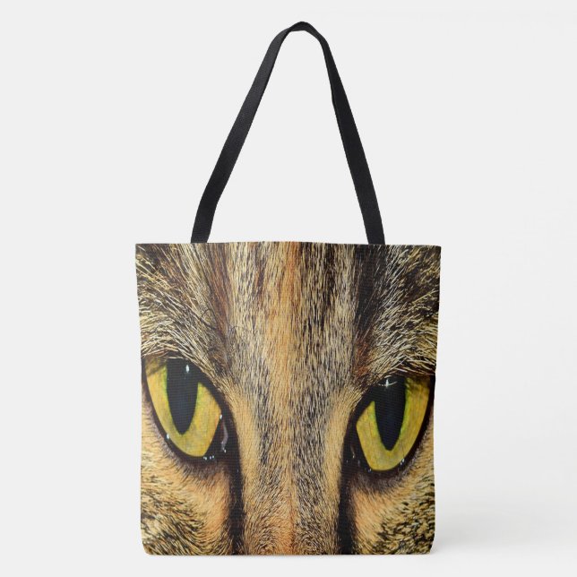 Tote Bag Yeux intenses de chat (Devant)