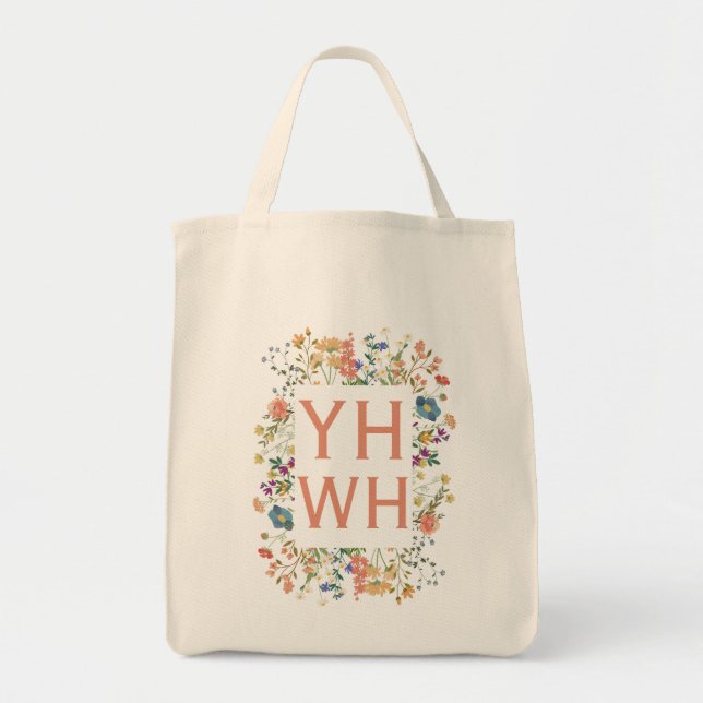 Tote Bag Yhwh épicerie fourre-tout (Devant)