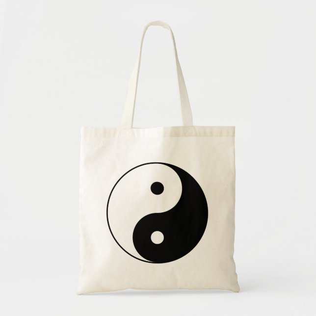Tote Bag Yin et symbole philosophique de motivation de Yang (Devant)