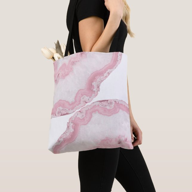 Tote Bag Yin Yang Agate Summer Glam #4 #gem #décoration #ar (De près)