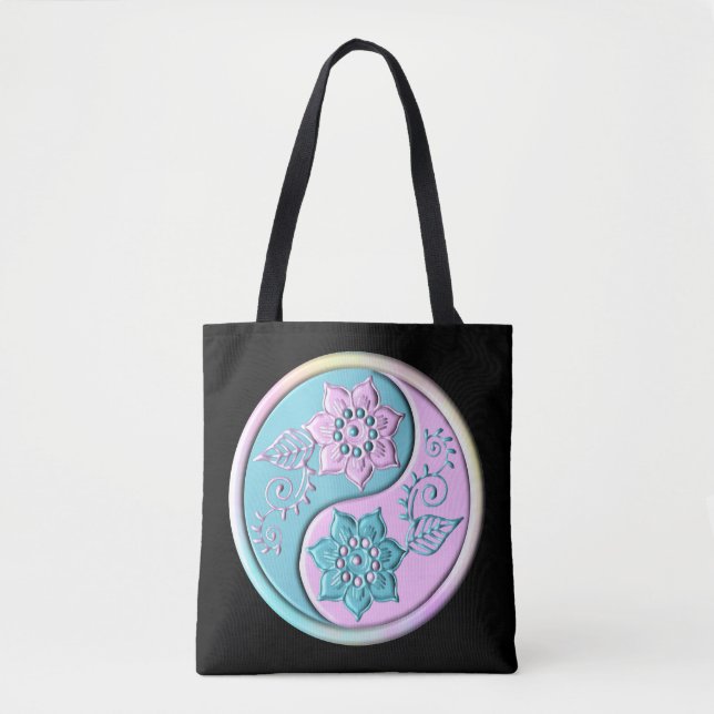 Tote Bag Yin Yang Pastel (Devant)