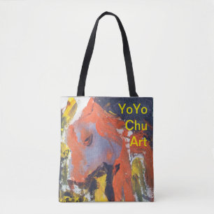 Tote Bag Yo Yo Chu Art Parrot Fourre-tout