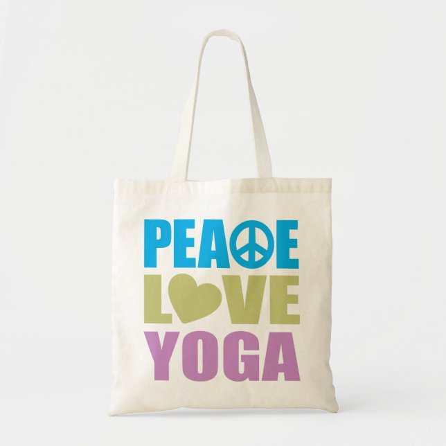 Tote Bag Yoga d'amour de paix (Devant)