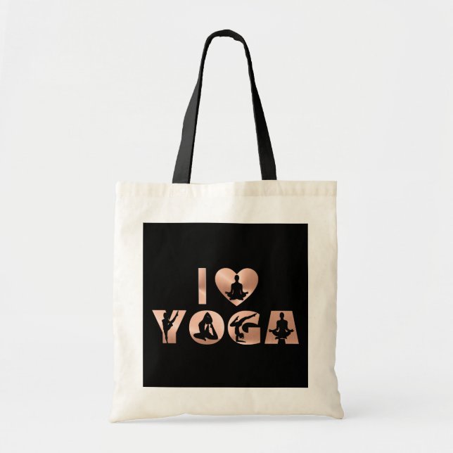 Tote Bag Yoga - I Love Yoga (Devant)