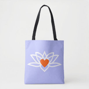 Tote Bag Yoga Lotus Cœur