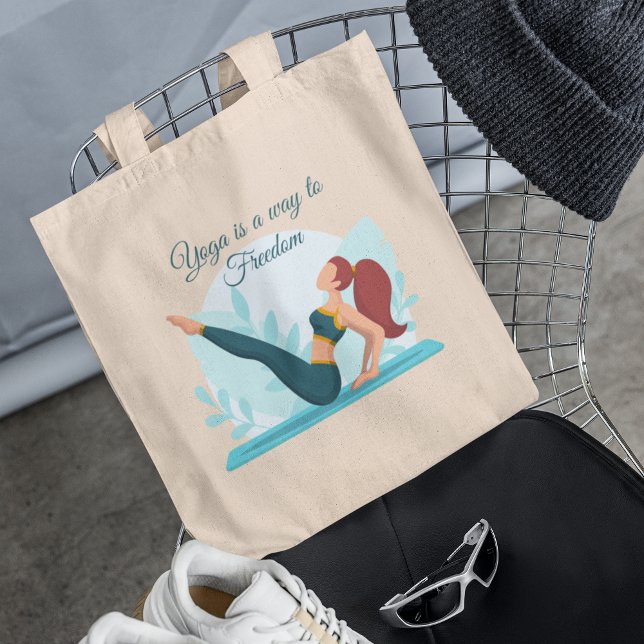 Tote Bag Yoga Lover & Yoga est un moyen de liberté - Custom (Créateur téléchargé)