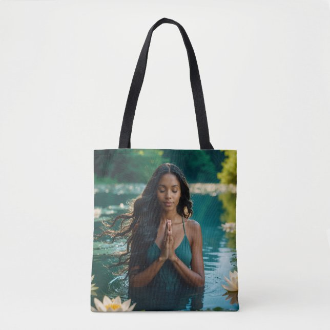 TOTE BAG YOGA - MEDITATION - CARPE DIEM - WELLNESS (Devant)