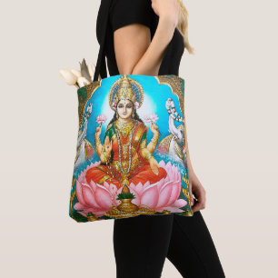 Tote Bag Yoga Spirituel Hindu Deity Vintage Lakshmi