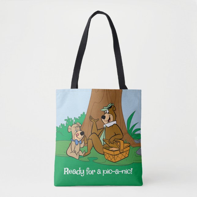 Tote Bag Yogi Bear et Boo-Boo pique-nique Snack (Devant)