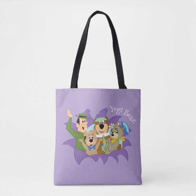 Tote Bag Yogi Ours et amis Surprise (Devant)