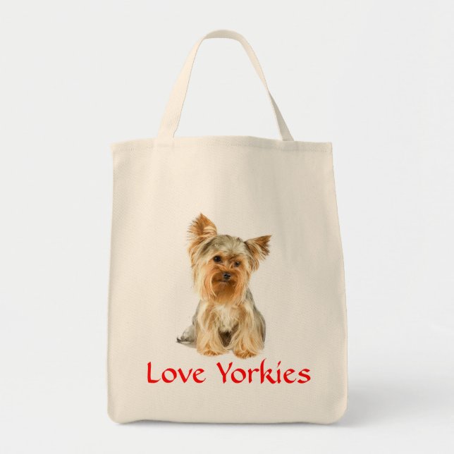 Tote Bag Yorkie Chien Chien Chien Cadeau Cute Yorkshire Ter (Devant)