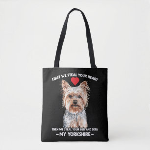 Tote Bag Yorkshire cadeau de chien Yorkshire amoureux de fa