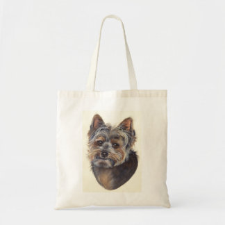 Tote Bag Yorkshire Terrier peint dans la couleur pour