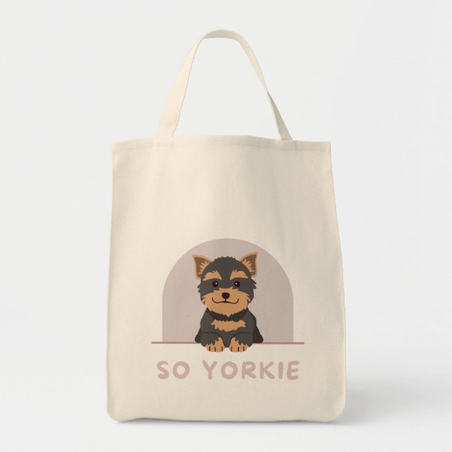 Tote Bag Yorkshire Yorkshire Terrier Chien Animaux Animaux  (Devant)