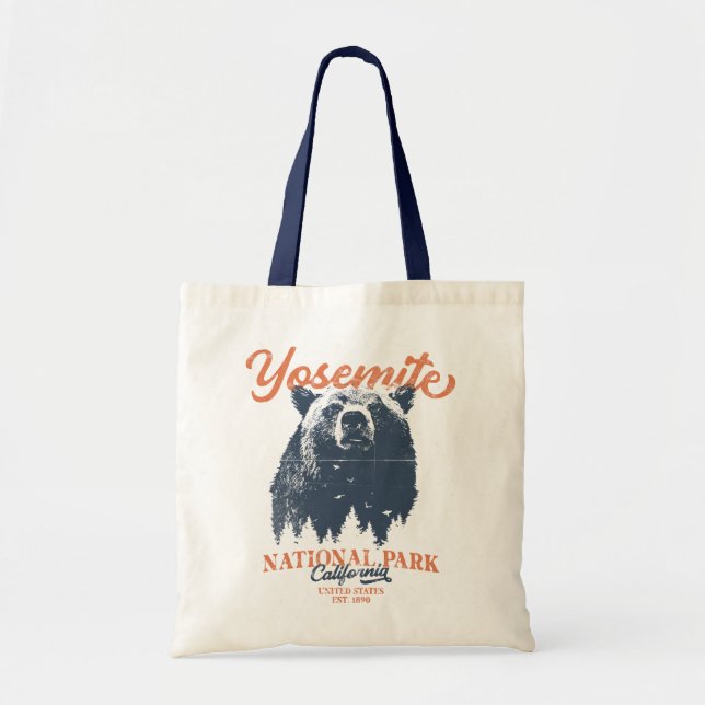 Tote Bag Yosemite Grizzly Bear California National Park (Devant)