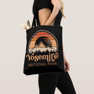 Tote Bag Yosemite National Park California Retro Vintage