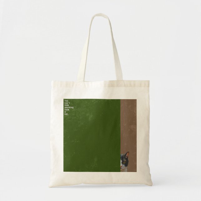 Tote Bag ”You can't hide anything from a cat”　tote bag (Devant)