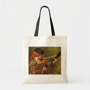 Tote Bag Young Spanish Woman with a Guitar by Pierre Renoir