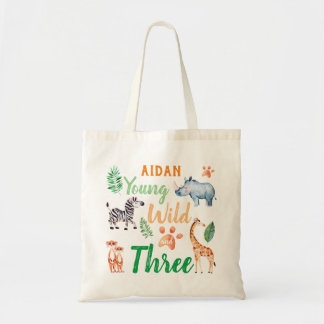 Tote Bag Young Wild et Three Safari Animal 3ème anniversair