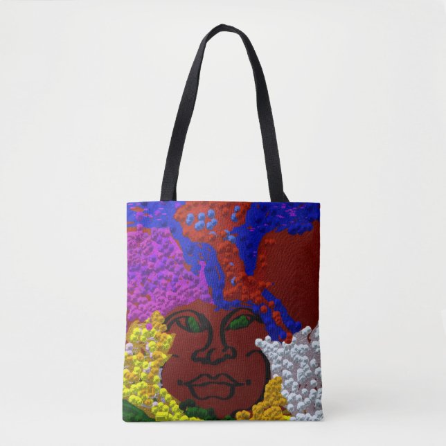 Tote Bag Young Woman in the Flower Mist (Devant)