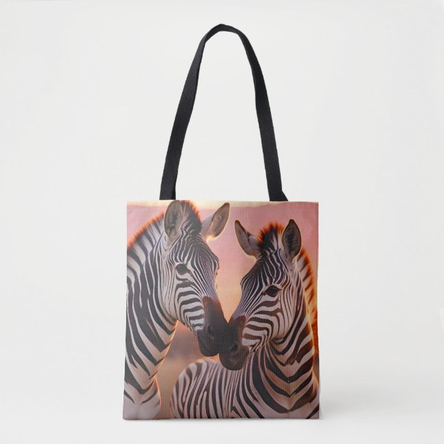 Tote Bag Zebra Animal Nature Faune Affection Soin (Devant)