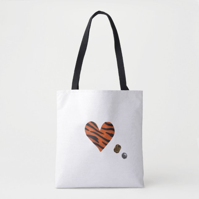 Tote Bag Zebra-heart (Devant)