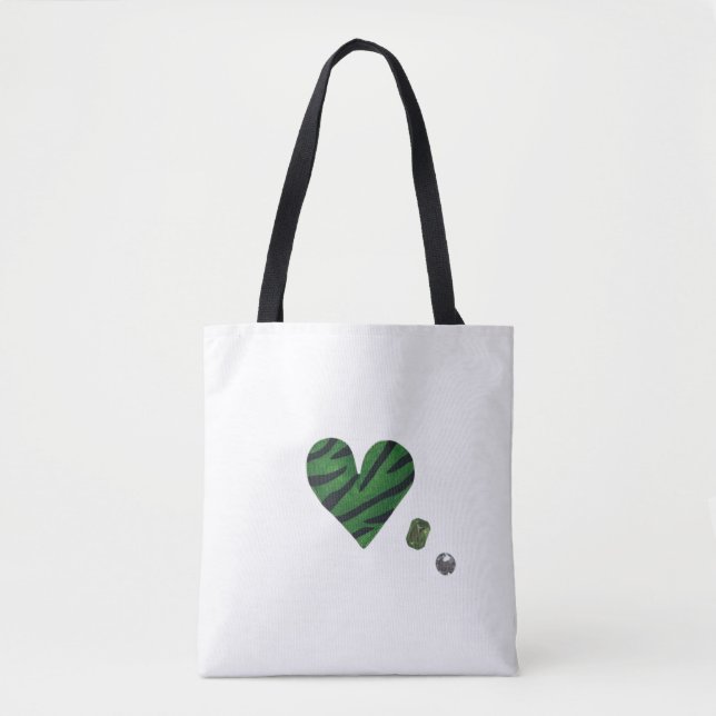 Tote Bag Zebra-heart (Devant)