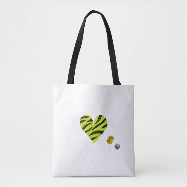 Tote Bag Zebra-heart (Devant)