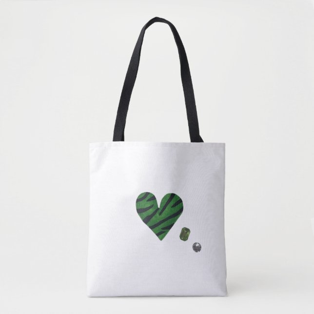Tote Bag Zebra-heart (Devant)