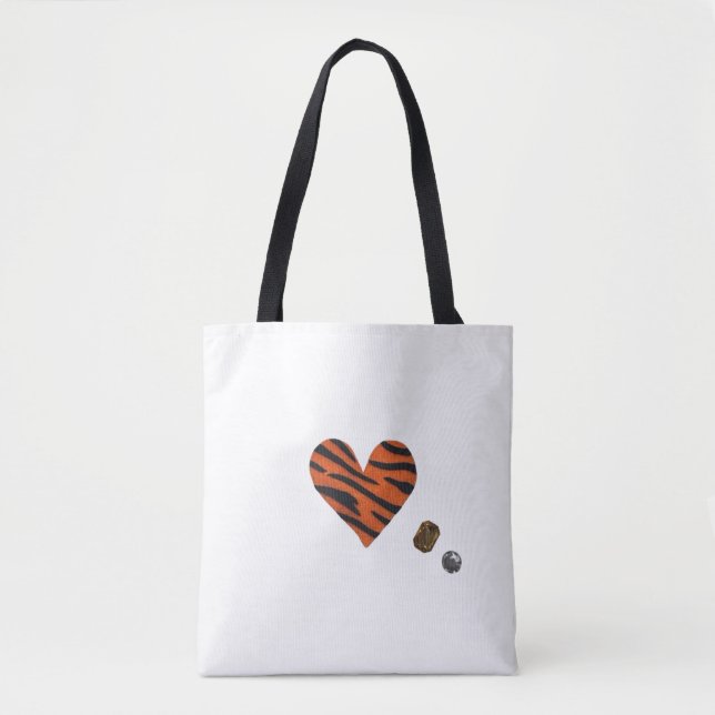 Tote Bag Zebra-heart (Devant)