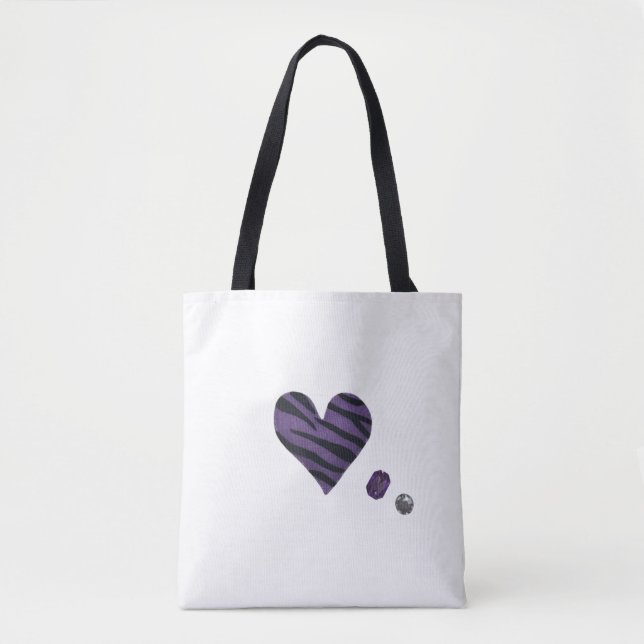 Tote Bag Zebra-heart (Devant)