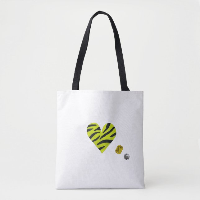 Tote Bag Zebra-heart (Devant)