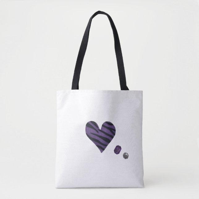 Tote Bag Zebra-heart (Devant)